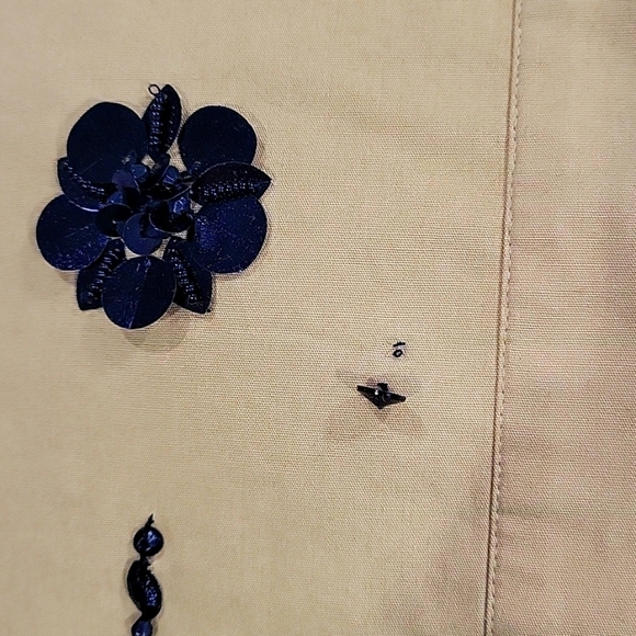 J Crew Sequin-embellished button-up shirt CF451 Size 12 Brown Black - Picture 11 of 11